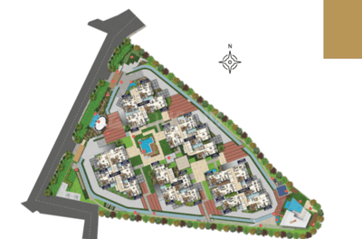 Image of 2270 Sq.ft 3 BHK Apartment / Flat for sale in Hitech City, Hyderabad for Rs. 22300000