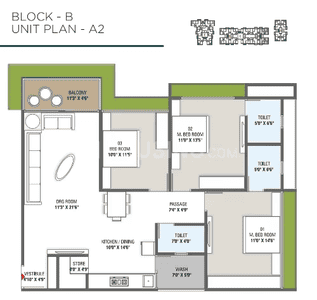 Image of 2205 Sq.ft 3 BHK Apartment / Flat for sale in Aryan Elegance, Paldi, Ahmedabad for Rs. 12300000