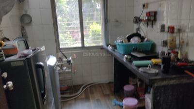 Kitchen Image of 550 Sq.ft 1 BHK Apartment / Flat for rent in Kopar Khairane Navi Mumbai for Rs. 31000