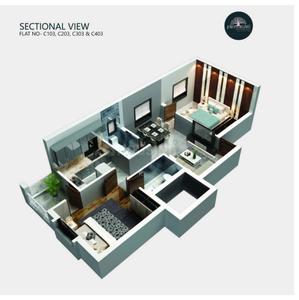 Floor Plan Image of 1698 Sq.ft 3 BHK Apartment / Flat for sale in Patia Bhubaneswar for Rs. 9339000
