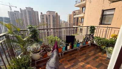 Balcony Image of 1220 Sq.ft 2 BHK Studio for sale in RG Luxury Homes Tower A F And M, Noida Extension Greater Noida for Rs. 9000000