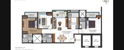 Image of 1408 Sq.ft 3 BHK Apartment / Flat for sale in Codename Superstar, Undri, Pune for Rs. 8200000