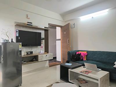 Living Room Image of 600 Sq.ft 1 BHK Apartment / Flat for rent in Whitefield Bengaluru for Rs. 27200