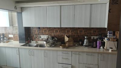 Kitchen Image of 1970 Sq.ft 3 BHK Apartment / Flat for sale in Dayal Bagh Agra for Rs. 9500000
