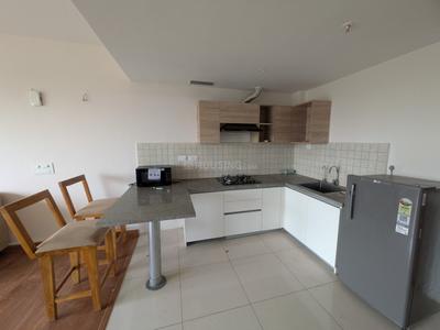 Kitchen Image of 710 Sq.ft 1 RK Apartment / Flat for rent in Godrej The Suites, Jaypee Greens Greater Noida for Rs. 30000