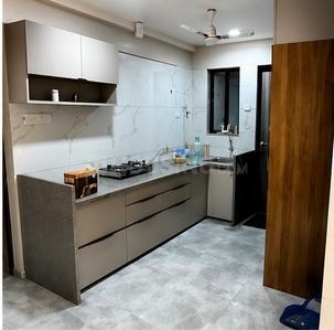 Kitchen Image of 1310 Sq.ft 2 BHK Apartment / Flat for rent in Vaishnodevi Kingswood, Sima Nagar Surat for Rs. 16000