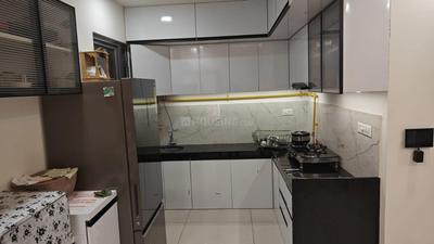 Kitchen Image of 1000 Sq.ft 3 BHK Apartment / Flat for rent in Adani Amogha, Shantigram Ahmedabad for Rs. 42000