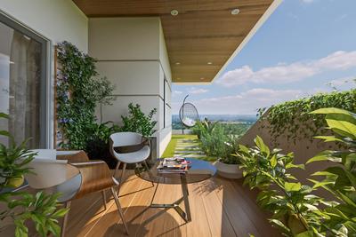 Balcony Image of 1865 Sq.ft 3 BHK Apartment / Flat for sale in Anmol Terrasa, Miyapur Hyderabad for Rs. 14000000