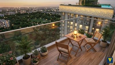 Balcony Image of 939 Sq.ft 2 BHK Apartment / Flat for sale in Arya Altamount, Patuli Kolkata for Rs. 11000000