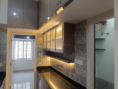 Kitchen Image of 1050 Sq.ft 2 BHK Builder Floor for rent in Murugeshpalya Bengaluru for Rs. 25000