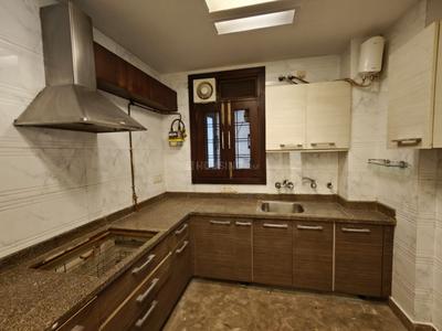 Kitchen Image of 1600 Sq.ft 3 BHK Builder Floor for rent in Green Park New Delhi for Rs. 140000