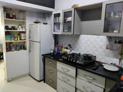 Kitchen Image of 2500 Sq.ft 3 BHK Independent House for rent in Mahalakshmi Nagar Indore for Rs. 45000