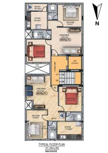 Image of 894 Sq.ft 2 BHK Apartment / Flat for sale in Vadapalani, Chennai for Rs. 11175000