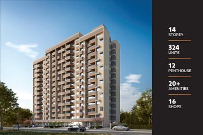 Image of 1377 Sq.ft 2 BHK Apartment / Flat for sale in Jagatpur, Ahmedabad for Rs. 5800000