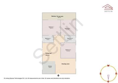 Image of 1460 Sq.ft 3 BHK Apartment / Flat for sale in Mukunda Gokulam by Mukunda Builders, Kadugodi, Bengaluru for Rs. 11475000