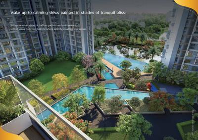 Balcony Image of 1500 Sq.ft 3 BHK Apartment / Flat for sale in Godrej Blue, New Alipore Kolkata for Rs. 25300000