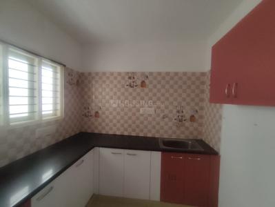 Kitchen Image of 650 Sq.ft 1 BHK Builder Floor for rent in R.K. Hegde Nagar Bengaluru for Rs. 13000