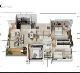 Image of 1310 Sq.ft 2.5 BHK Apartment / Flat for sale in Ranjekar Vasundhara, Kothrud, Pune for Rs. 17500000