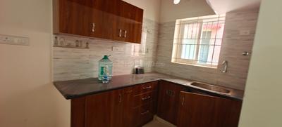 Kitchen Image of 600 Sq.ft 1 BHK Builder Floor for rent in Maruthi Sevanagar Bengaluru for Rs. 16500