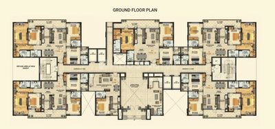 Image of 1200 Sq.ft 3 BHK Apartment / Flat for sale in Omaxe Grand Omaxe, Gomti Nagar, Lucknow for Rs. 8700000