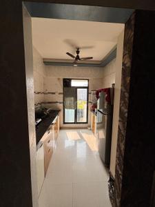Kitchen Image of 650 Sq.ft 1 BHK Apartment / Flat for rent in Dynamic Crest Phase I Rimo Everest, Khidkali Thane for Rs. 22000