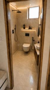 Bathroom Image of 1000 Sq.ft 2 BHK Apartment / Flat for rent in Crossings Republik Ghaziabad for Rs. 26000