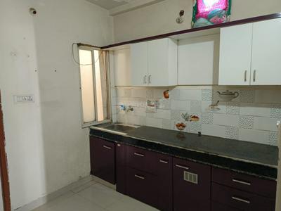 Kitchen Image of 600 Sq.ft 1 BHK Builder Floor for rent in Mahalakshmi Nagar Indore for Rs. 12500