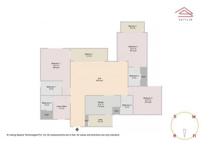 Image of 1987 Sq.ft 3.5 BHK Apartment / Flat for sale in Prestige Serenity Shores by Prestige Projects Pvt Ltd, Varthur, Bengaluru for Rs. 31100000