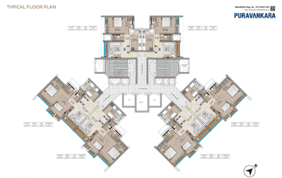 Image of 945 Sq.ft 2 BHK Apartment / Flat for sale in Puravankara Purva Panorama, Thane West, Thane for Rs. 16900000
