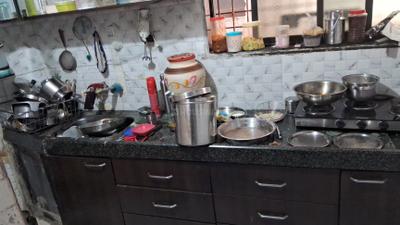 Kitchen Image of 750 Sq.ft 1.5 BHK Apartment / Flat for sale in Rabale Navi Mumbai for Rs. 4000000