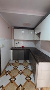 Kitchen Image of 765 Sq.ft 3 BHK Builder Floor for rent in Mansa Ram Park New Delhi for Rs. 21000