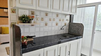 Kitchen Image of 678 Sq.ft 1 BHK Apartment / Flat for sale in SPS White Falcon, Pushpak Nagar Navi Mumbai for Rs. 3800000