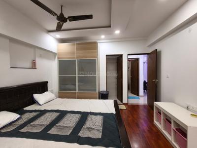 Bedroom Image of 2000 Sq.ft 3 BHK Apartment / Flat for rent in Adani The Meadows, Shantigram Ahmedabad for Rs. 50000