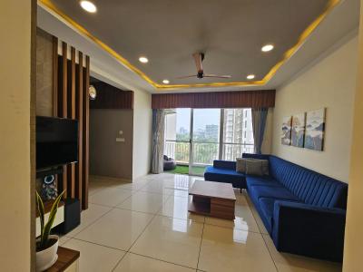 Hall Image of 1254 Sq.ft 2 BHK Apartment / Flat for rent in Pratham Bluets, New Alkapuri Vadodara for Rs. 30000