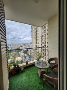Balcony Image of 2050 Sq.ft 3 BHK Apartment / Flat for rent in G Corp The Icon, Thanisandra Bengaluru for Rs. 82000