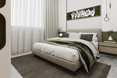 Bedroom Image of 1250 Sq.ft 3 BHK Apartment / Flat for sale in Lotus Urban Homes A Wing, Charholi Budruk Pune for Rs. 7000000