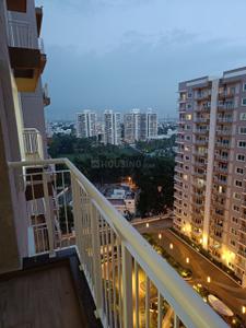 Balcony Image of 1750 Sq.ft 3 BHK Apartment / Flat for rent in L And T Olivia At Raintree Boulevard, Sahakara Nagar Bengaluru for Rs. 77000
