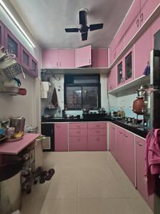 Kitchen Image of 625 Sq.ft 1 BHK Apartment / Flat for rent in Kishore Park, Kalwa Thane for Rs. 28000