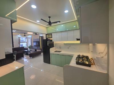 Kitchen Image of 1500 Sq.ft 3 BHK Apartment / Flat for rent in Rohan Mithila, Viman Nagar Pune for Rs. 105000