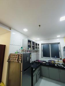 Kitchen Image of 1200 Sq.ft 2 BHK Apartment / Flat for rent in Atlanta Sky Deck, Althan Surat for Rs. 32000
