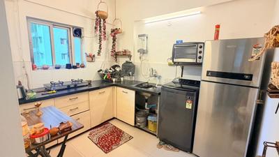 Kitchen Image of 650 Sq.ft 1 BHK Apartment / Flat for rent in Amanora Park Town Pune for Rs. 29000