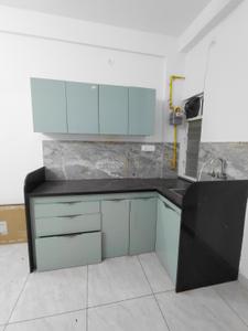 Kitchen Image of 550 Sq.ft 1 BHK Builder Floor for rent in Mahalakshmi Nagar Indore for Rs. 18000