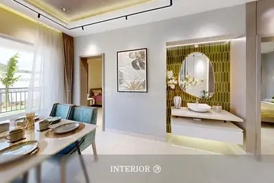 Hall Image of 1125 Sq.ft 3 BHK Apartment / Flat for sale in Urbanrise Spring Tide, Mahindra World City Chennai for Rs. 7526000