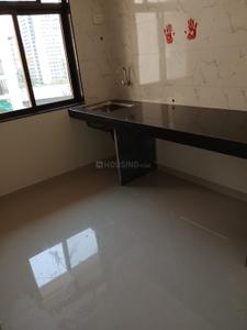 Kitchen Image of 400 Sq.ft 1 BHK Apartment / Flat for rent in KM Horizon Palms IV, Thane East Thane for Rs. 19000