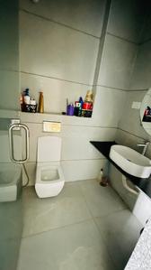 Bathroom Image of 1250 Sq.ft 1 BHK Builder Floor for rent in Indra Puri Colony Indore for Rs. 14500