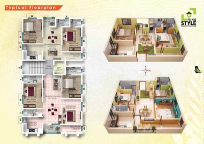 Image of 1530 Sq.ft 3 BHK Builder Floor for sale in Dhauli, Bhubaneswar for Rs. 9150000