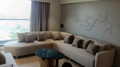 Living Room Image of 3500 Sq.ft 4 BHK Apartment / Flat for rent in BSA Paarijat At Shantigram, Shantigram Ahmedabad for Rs. 210000