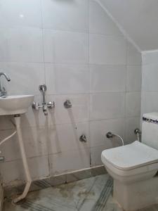 Common Bathroom One Image of 450 Sq.ft 1 BHK Independent House for sale in Razapur Khurd New Delhi for Rs. 4500000