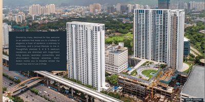 Image of 1380 Sq.ft 2 BHK Apartment / Flat for sale in Sheth Avalon, Thane West, Thane for Rs. 31500000