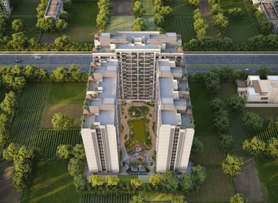 Image of 1467 Sq.ft 2 BHK Apartment / Flat for sale in Tragad, Ahmedabad for Rs. 6400000